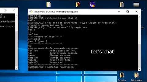 Personal project -- Chat-Server on C