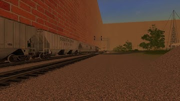 Chasing BNSF freight train on my HO scale layout | Trainz A New Era