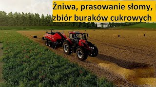 FS 22 Od 0 na No Man's Land #45 Żniwa, prasowanie słomy i zbiór buraków cukrowych (timelapse)