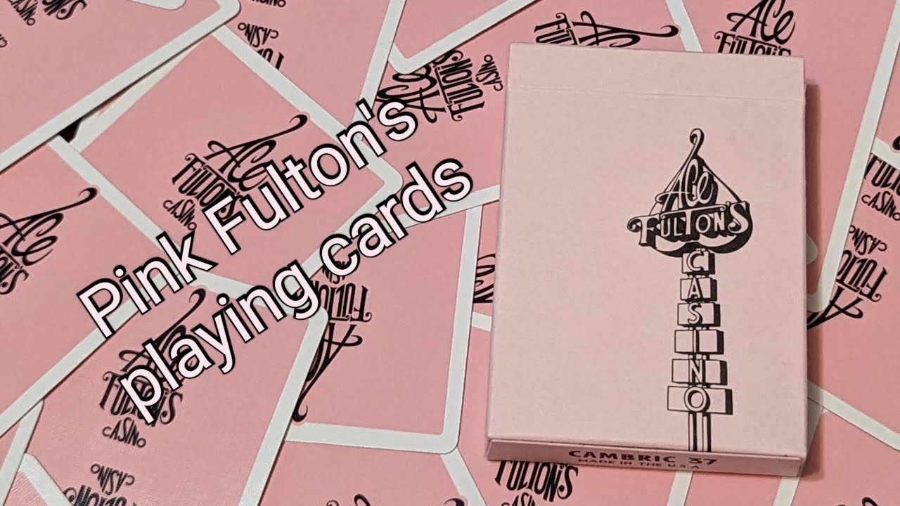有馬　エースフルトン赤青各3個 Daily deck review day 186 - Pink Ace Fulton's playing cards By Dan