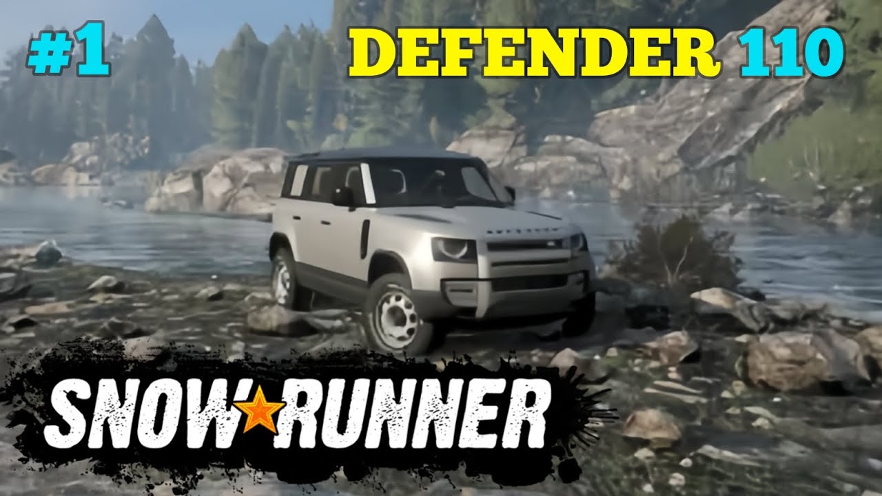 SNOWRUNNER || DEFENDER PULLING OUT THE TRUCK STUCK IN THE MUD || LAND ...
