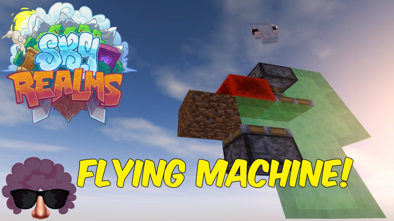 Epic Flying Machine in Minecraft! (Minecraft Skyrealms) - YouTube