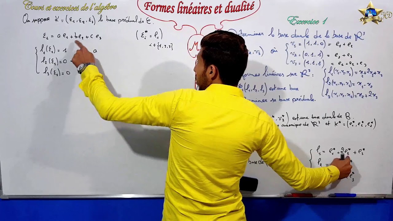 Exercixe 1 dans les  formes linéaires et dualité partie 4