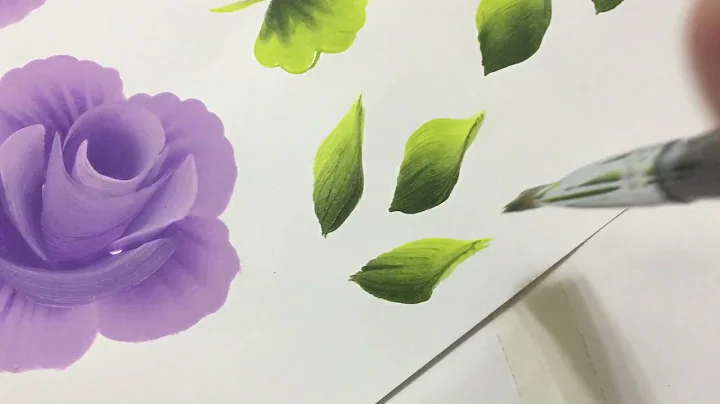 How to paint leaves with acrylic