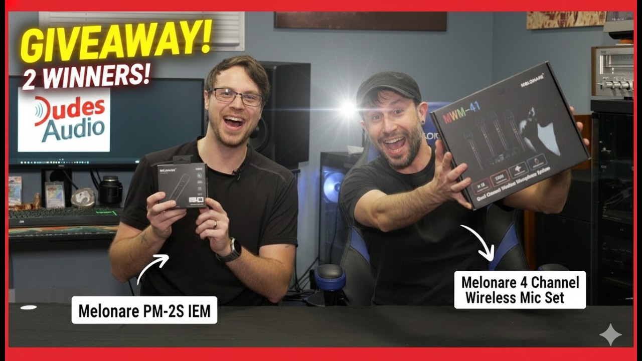 РОЗЫГРЫШ! Беспроводная 4-канальная микрофонная система Melonare за 90 долларов и внутриканальные ...