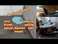 dijamin anti mampet-cara memasang closet jongkok cepat mudah || (leher angsa)