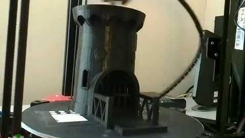 Timelapse Castle Dice Tower with Movable Gate