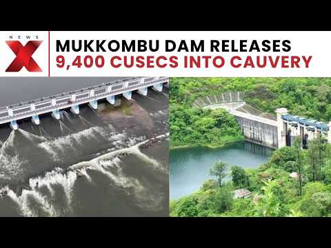 Mukkombu Upper Anaicut Releases 9,400 Cusecs Into Cauvery, Drone Visuals | NewsX