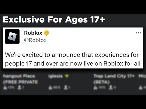 Create Experiences for People 17 and Older on Roblox