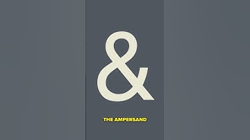 The Fascinating Evolution of the Ampersand Symbol
