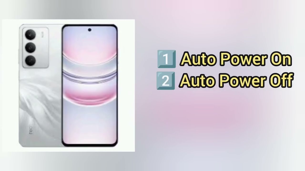Realme Mobile Auto Power On Off Kaise Kare | Realme Phone Automatic On Off Setting