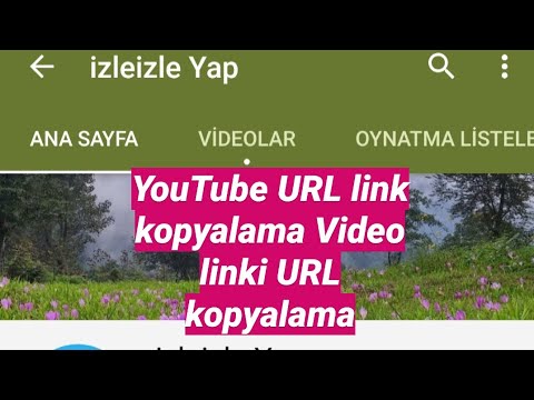 YouTube Video URL link Kopyalama Video linki URL Kopyalama