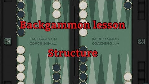 Backgammon - Position of the Day: 57 - Structure