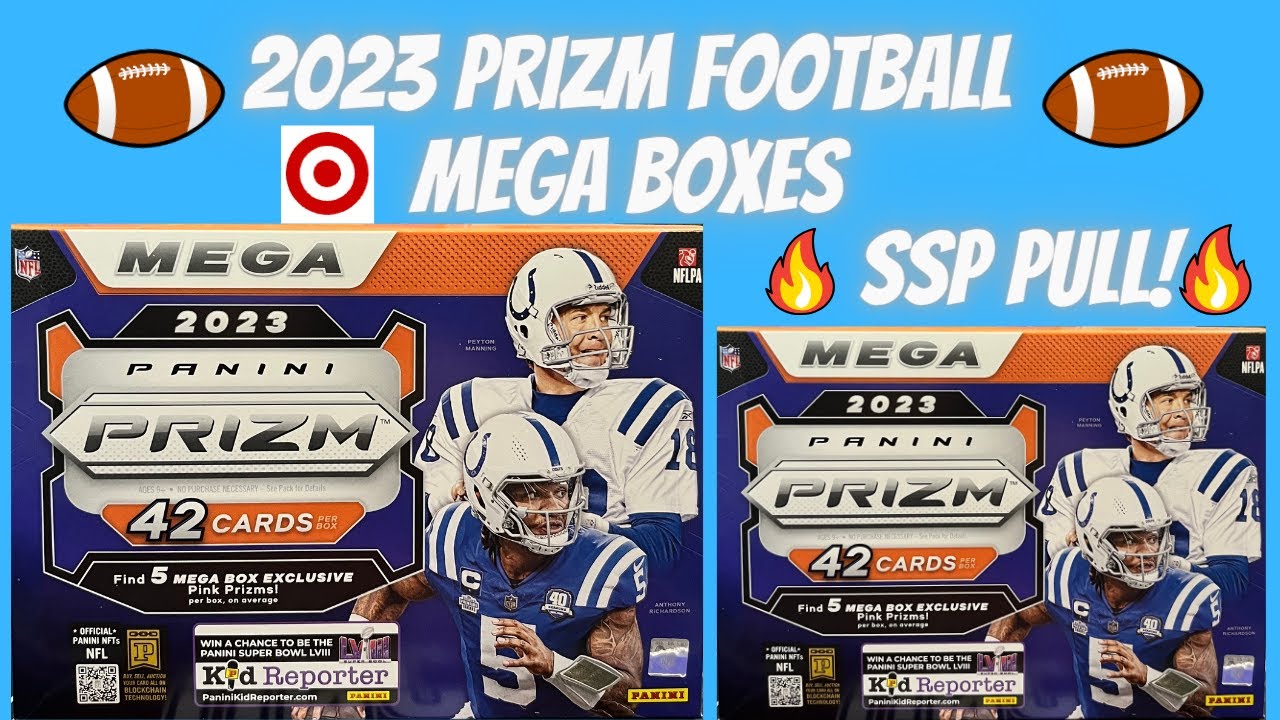 🔥2023 Prizm Football Mega Boxes 🏈 Pulled a RC QB Hit & Red Checker
