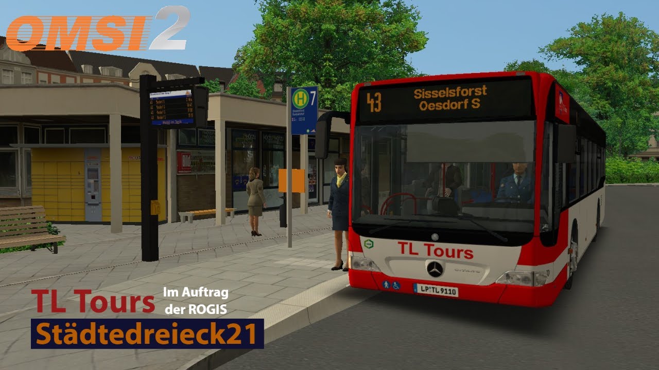 OMSI 2: Städtedreieck21 | Linie 43 Sisselsforst Busbahnhof - S Oesdorf 