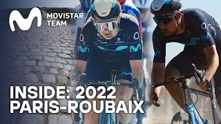 Inside: Movistar Team at the 2022 Paris-Roubaix screenshot 2