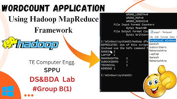 Praktische tutorial voor Hadoop MapReduce WordCount | DSBDA Lab Groep-B(1) | SPPU 🚀💥▶