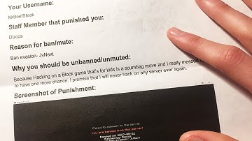 A HACKER SENT A BAN APPEAL TO MY HOUSE