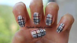 burberry toe nail design 2