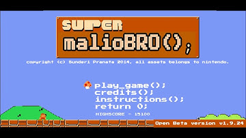 malioBro(); - A Nintendo Super Mario Bros Remake with Dev C++ and SDL