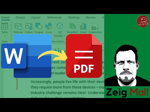 ZeigMal! - .docx zu .pdf umwandeln