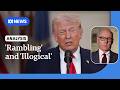 Trump's national address 'full of contradictions': John Lyons | ABC NEWS