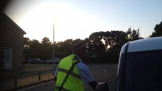 Traffic warden in reading parking illegaly