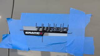DIY Mercedes Benz AMG Emblem Removal - Chrome Delete - Emblem Replacement.