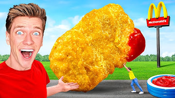 World’s Largest McDonalds Chicken Nugget (Official World Record) + 7 GIANT Fast Food SECRET Items