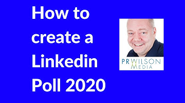 How to create a Linkedin Poll 2020
