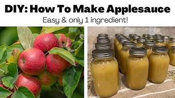 How To Make & Can Applesauce For Beginners!       #canning #homesteading