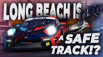 The BEST track for safety rating? (iRacing Porsche Cup at Long Beach)