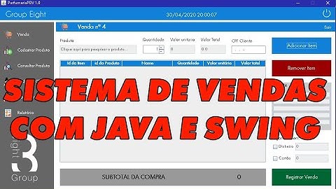 Sistema de vendas em Java com MySQL - Projeto Integrador 2
