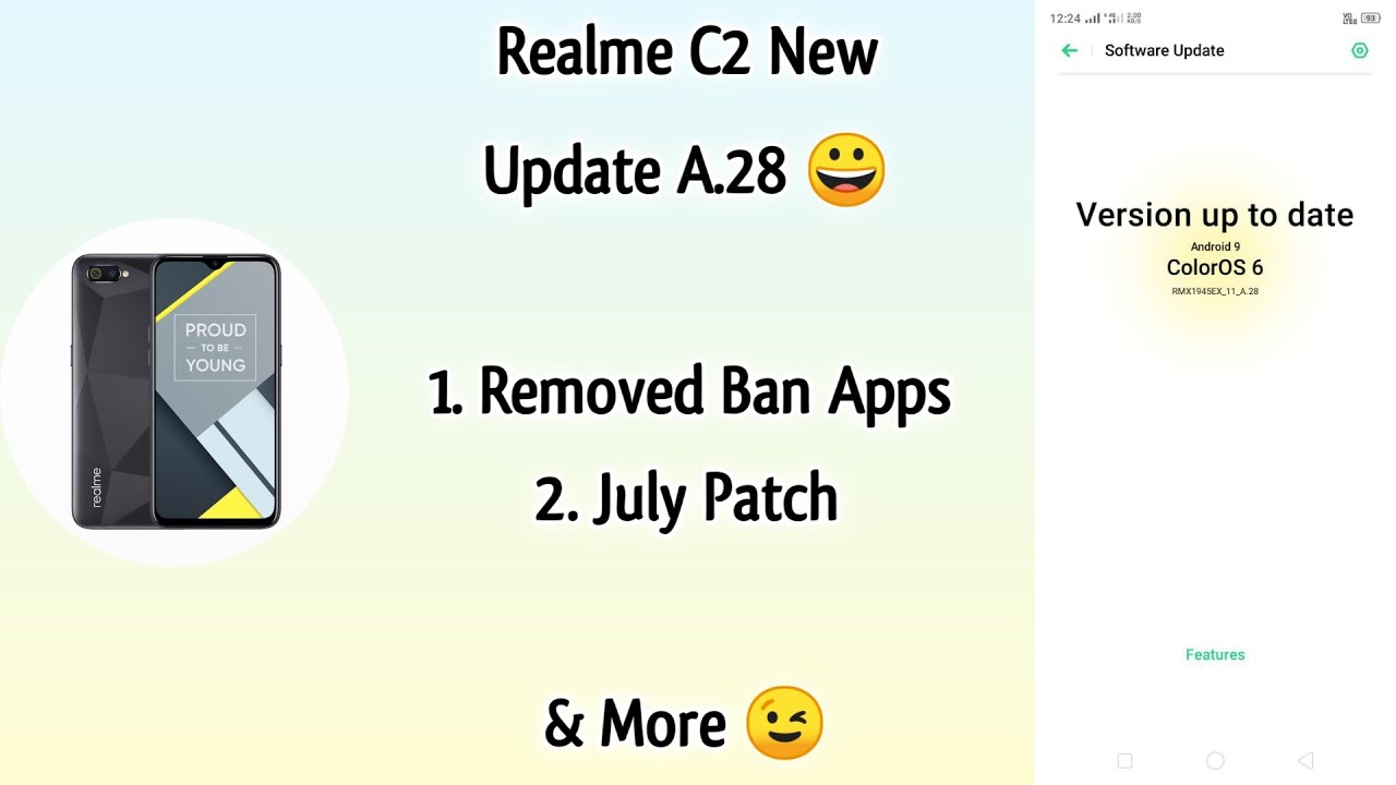 Realme C2 New Update A.28 | Realme C2 A.28 Update | Realme C2 July Update 2020 ~ Rocko RJ 🥰🌼