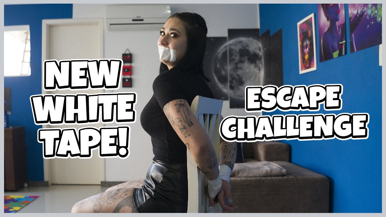 ⚪WHITE Tape!! / Fita BRANCA!!⚪ | (ESCAPE Challenge)