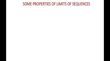 Some properties of sequences/ Mathematics/ Core-Complementary(2nd semester) (In Malayalam)