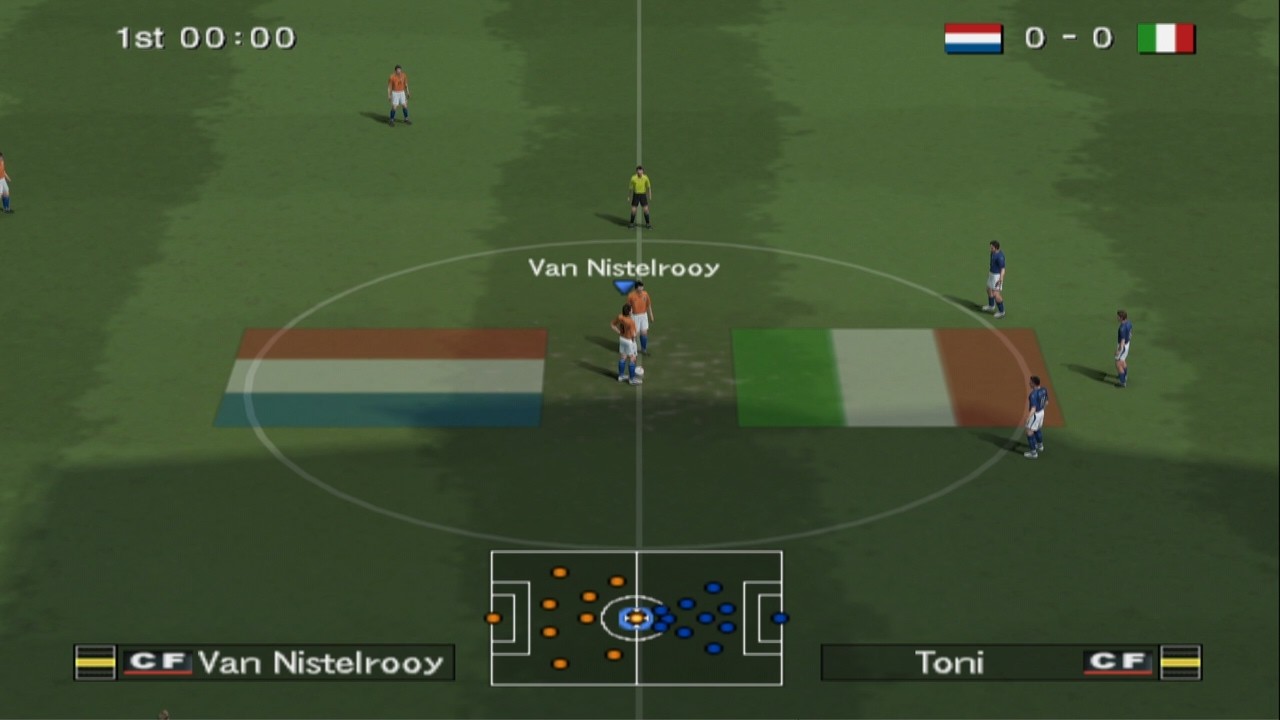 PES 6 Netherlands vs Italy PS2