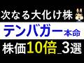 【10倍株を狙え！】テンバガー候補3選を徹底解説！