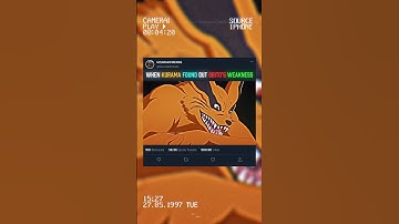 🦊 KURAMA FIND OUT OBITO