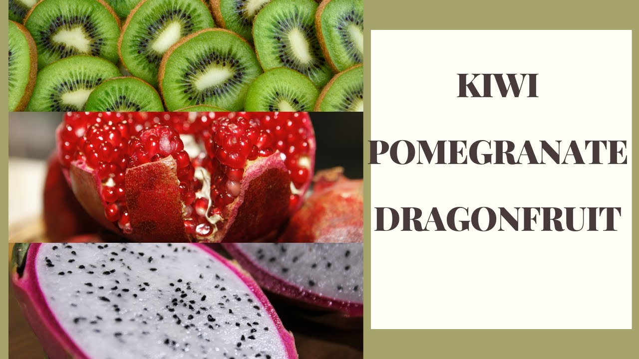 How To Make Easy Kiwi, Dragon Fruit and pomegranate Juice YouTube
