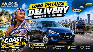 Long Distance Delivery . 2019 Mazda 2 , 1500cc petrol from Mombasa to Nairobi Kenya
