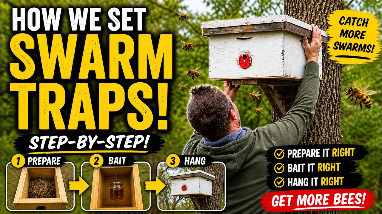 How We Set Swarm Traps That Actually Catch Bees (Step-by-Step) - YouTube