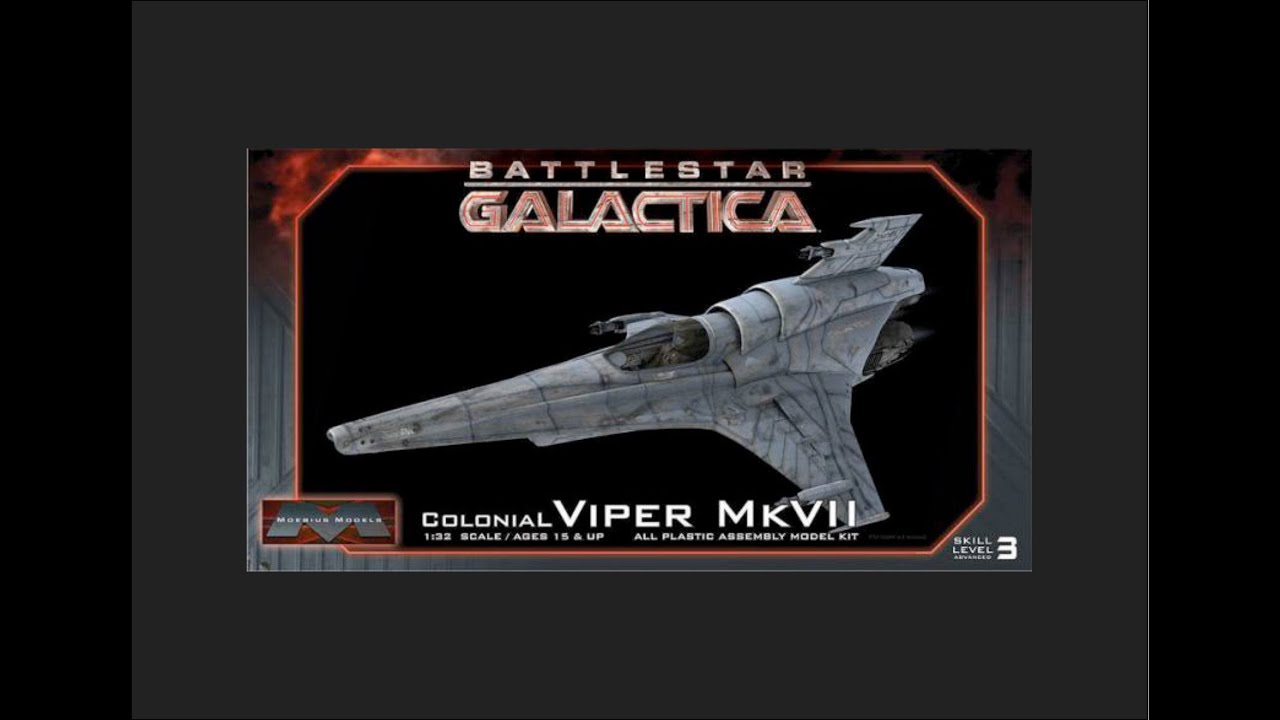 Moebius 1/32 Colonial Viper Mk.VII (BSG) Scale Model Review