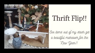 Thrift Flip - Six Items from my Stash get a Makeover for the New Year!!