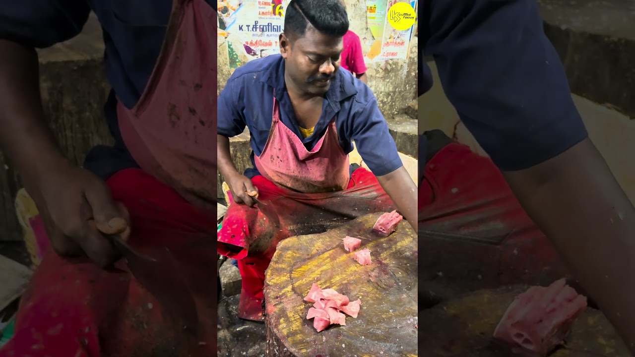 KASIMEDU SPEED SELVAM QUEEN TREVALLY FISH 🐟 CUTTING VIDEO 