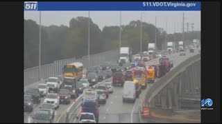 I-64 crashes in Hampton