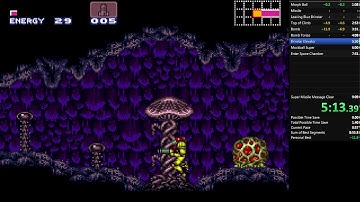 Super Metroid -- Spore Spawn RTA Speedrun, 8:51