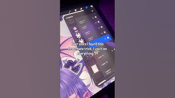 You need this Procreate trick!!! #procreate #digitalart #procreatetrick #arttricks #holographic