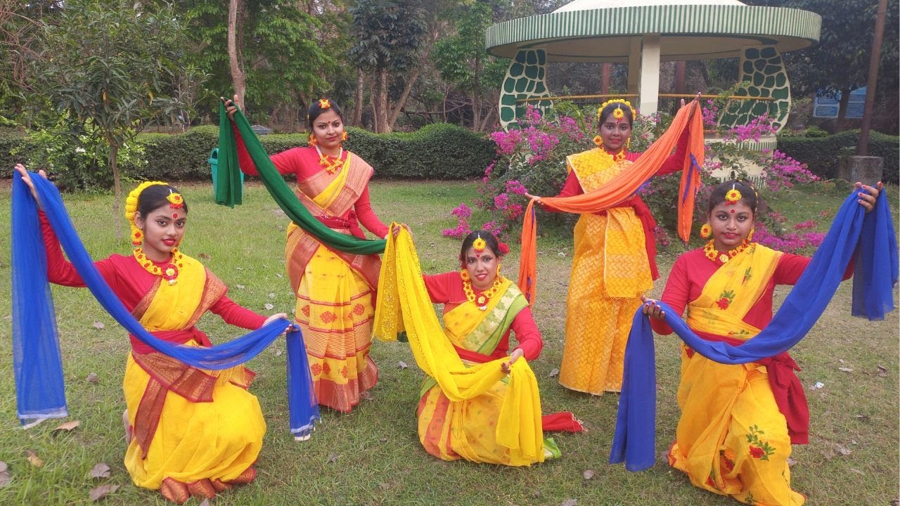 Aji Dokhino Duar khola  Basanta Utsab  Ranidra Nritya II Dol II     II Dance