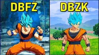 Goku Super Saiyan Blue - All Transformations & Attacks | DBZK vs DBFZ [SSGSS]